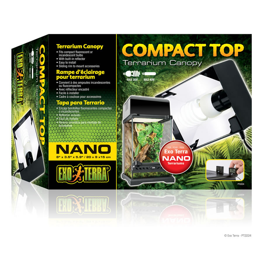 exo terra compact nano canopy 20cm - evolution reptiles exo terra compact nano canopy 20cm - evolution reptiles