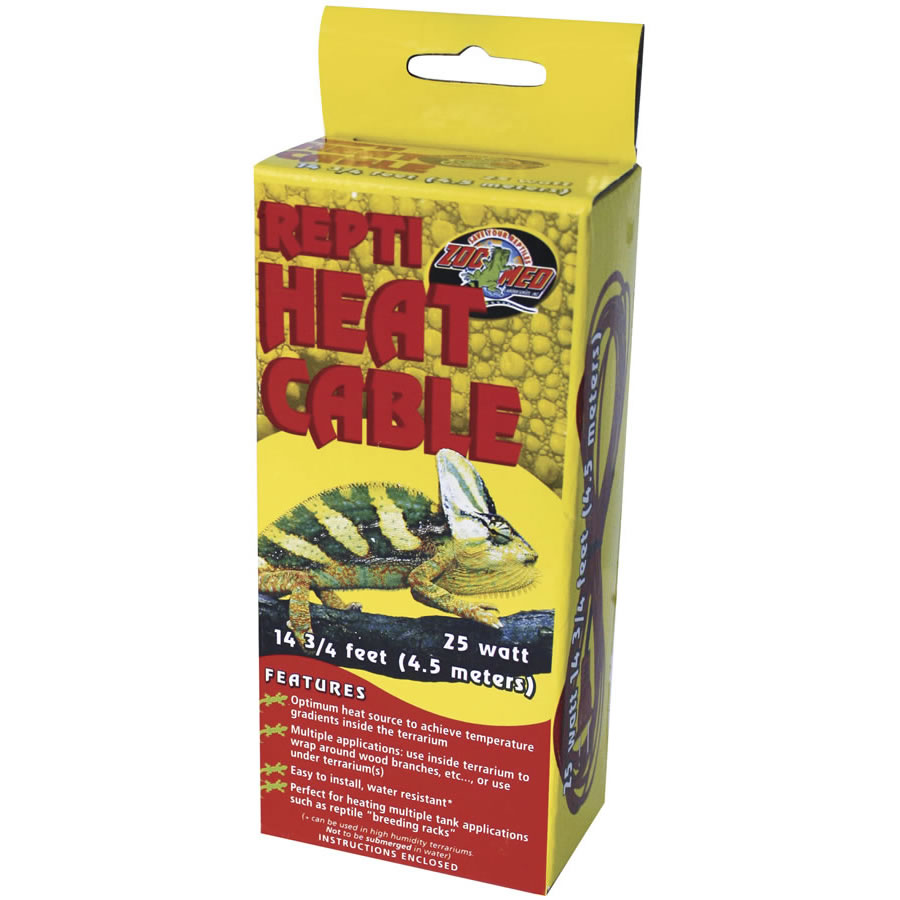 ZooMed Repti Heat Cable 25W, 4.5m Evolution Reptiles