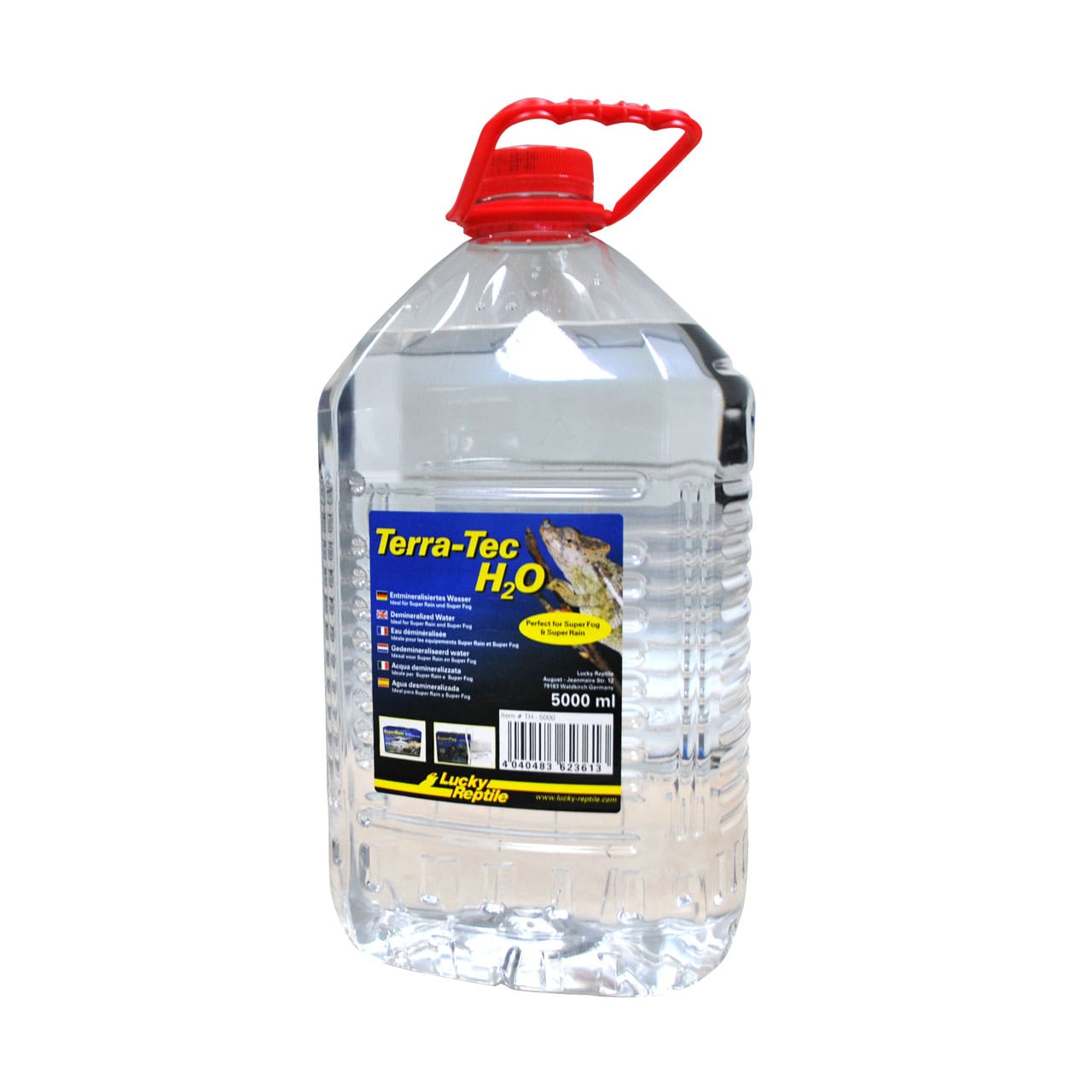 Lucky Reptile Terra‑Tec H2O is high‑quality demineralised water, perfect for use with humidifiers, foggers, rain systems and even aquariums.