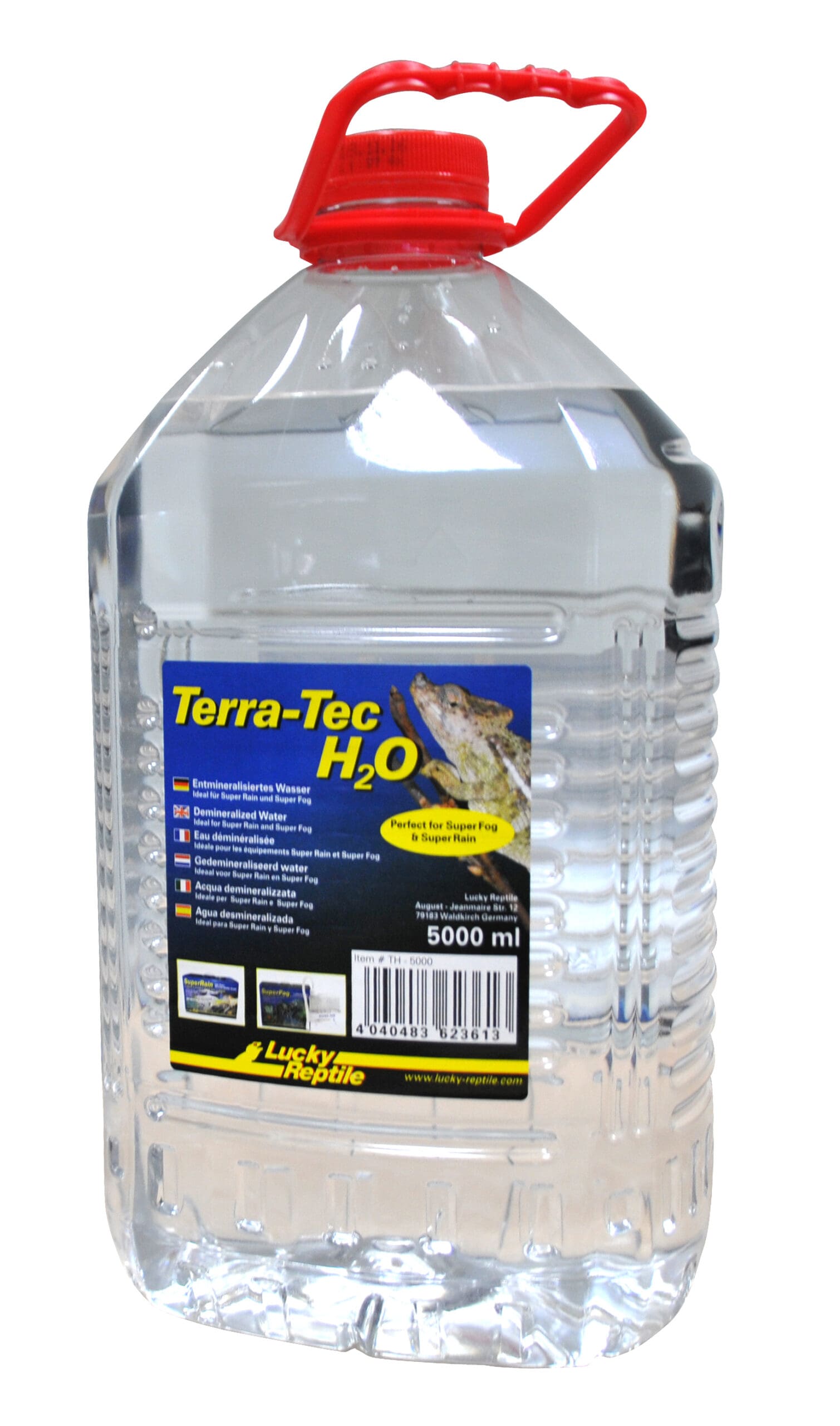 Lucky Reptile Terra‑Tec H2O is high‑quality demineralised water, perfect for use with humidifiers, foggers, rain systems and even aquariums.