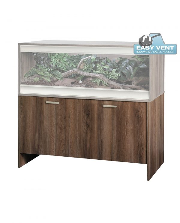 an image of a walnut-coloured vivexotic vivarium cabinet in large-deep size