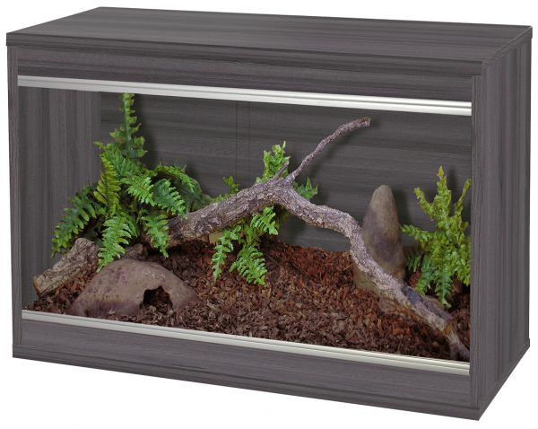 VivExotic Reptihome small wooden vivarium in colour grey