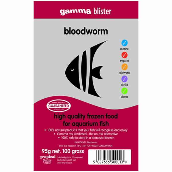Gamma blister pack bloodworm