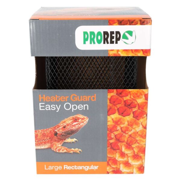 Keeping your reptile safe from accidental burns is crucial when using heat lamps or ceramic heaters. The ProRep Heater Guard Large Rectangular is designed to shield your pet from direct contact with heating elements while allowing maximum light and heat penetration. Made from durable, powder-coated steel, this robust heater guard ensures long-lasting protection while maintaining optimal enclosure conditions.