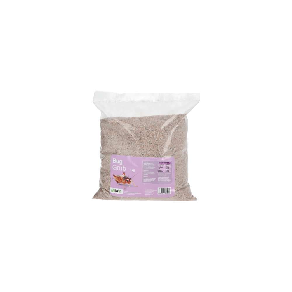 ProRep Bug Grub is a complete, dry insect diet formulated for breeders, keepers with multiple enclosures, and anyone maintaining large livefood colonies.