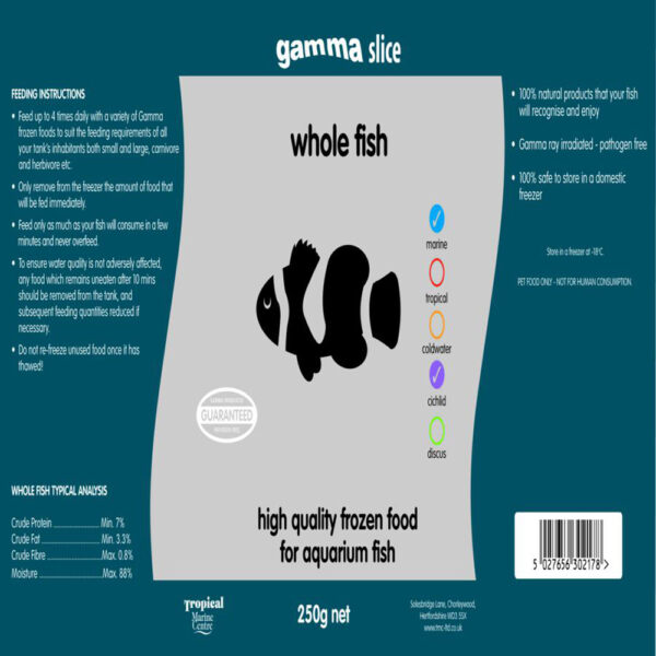 Gamma SLICE Whole Fish , 250g