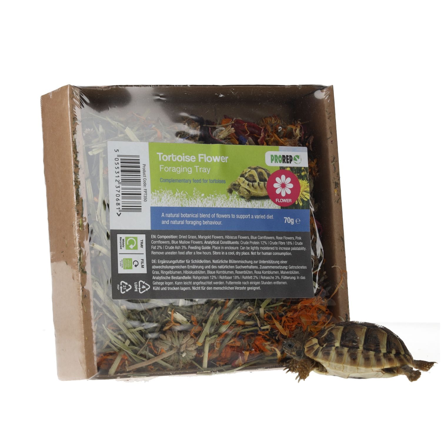 ProRep Tortoise Flower Foraging Tray 70g - Image 3